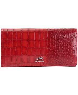 Women's Croco2 RFID Secure Trifold Wallet