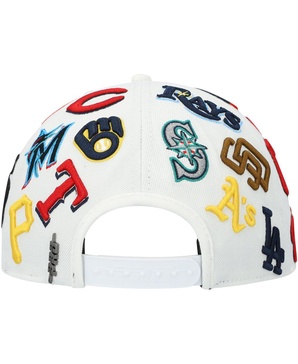 Men's White Mlb Pro League Wool Snapback Hat