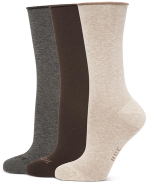 Women's 3-Pk. Roll Top Socks