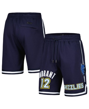 Men's Ja Morant Navy Memphis Grizzlies Player Name and Number Shorts