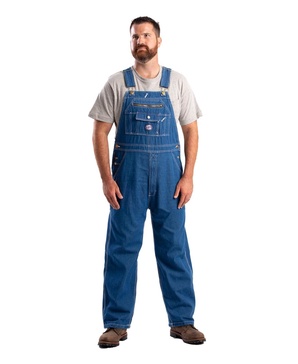 Men's Vintage Unlined Washed Denim Bib Overall