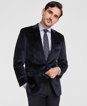 Men's Classic-Fit Velvet Sport Coat