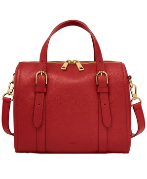 Carlie Leather Small Satchel Bag