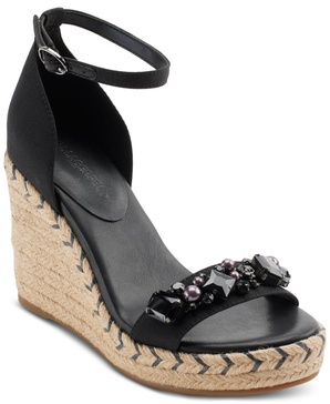 Catalyna Embellished Wedge Espadrille Sandals