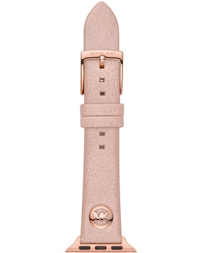 Logo Charm Blush Leather 38/40mm Band for Apple Watch®