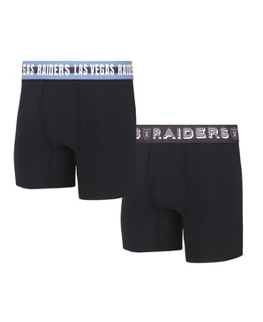 Men's Las Vegas Raiders Gauge Knit Boxer Brief Two-Pack