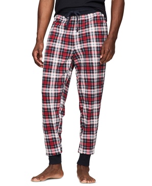 Men's Plaid Waffle-Knit Jogger Pajama Pants