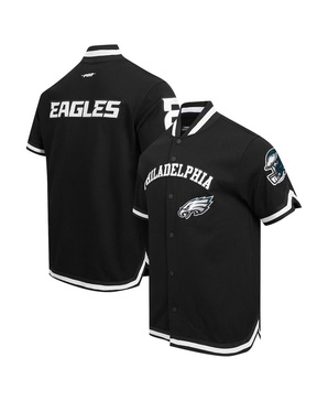 Men's Black Philadelphia Eagles Classic Warm-Up Full-Snap Jacket