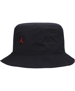 Men's Black Distressed Jumpman Washed Bucket Hat