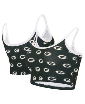 Women's Green Green Bay Packers Gauge Lounge Bralette