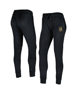 Women's Black LAFC Intermission Velour Cuffed Pants