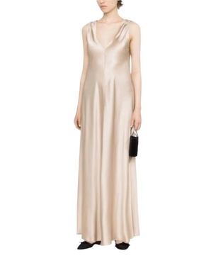 lampone dress in taupe