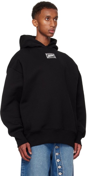 Black Lace Label Hoodie