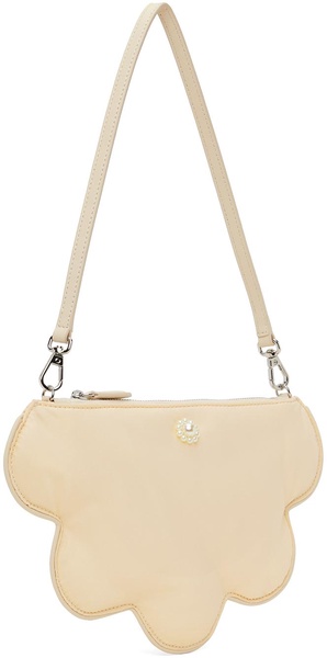 Beige Daisy Shoulder Bag