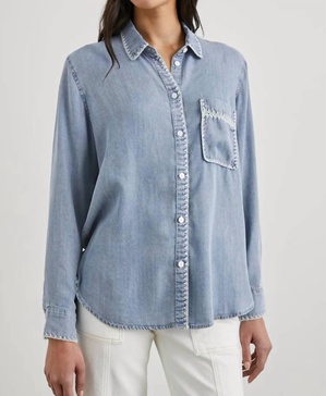 saya shirt in medium cloudy wash