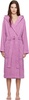 Pink Terry Hooded Bathrobe