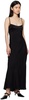 Black Square Neck Maxi Dress