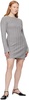 Gray Rolled Edge Minidress