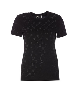 Elisabetta Franchi Logo Embellished Jersey T-Shirt