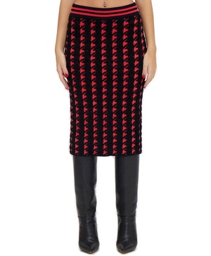 Marco Bologna Pattern Knit Midi Skirt