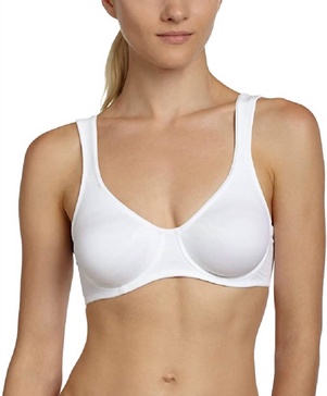 rosa faia twin seamless comfort underwire bra in white