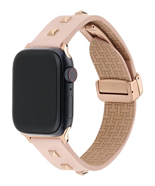 Ted Baker Light Pink Leather Strap with Studs for Apple Watch® (Model: BKS38S412B0)