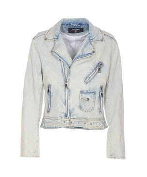 Balmain Denim Biker Jacket