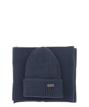 Barbour Crimdon Beanie And Scarf Set