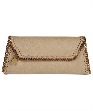 Stella McCartney Falabella Logo Charm Clutch Bag