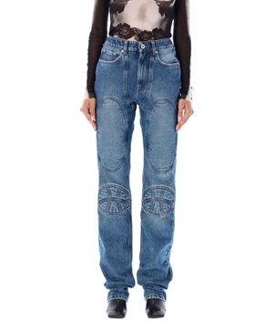 Lacing Knee Bonded Jeans