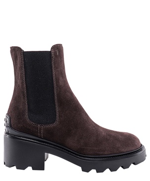 Chelsea boots in mixed calf leather with studs