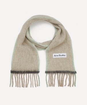 Narrow Wool-Mohair Scarf