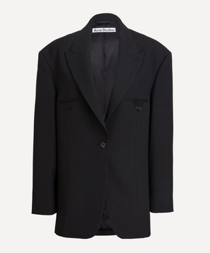 Tailored Single-Breasted Suit Jacket