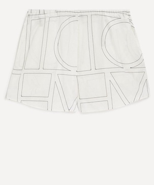 Monogram Pyjama-Style Cotton Shorts