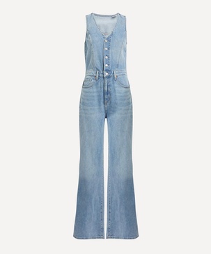 Denim Wide Leg Jumpsuit