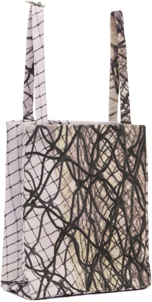 Purple Printed Tote