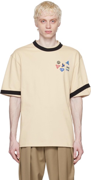 Beige Patch T-Shirt