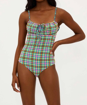 betsy one piece in sunny side gingham