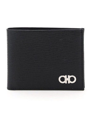 Ferragamo Gancini Logo Plaque Bi-Fold Wallet