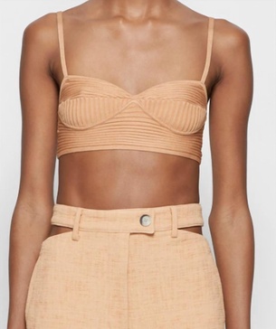 linden bralette in butterscotch