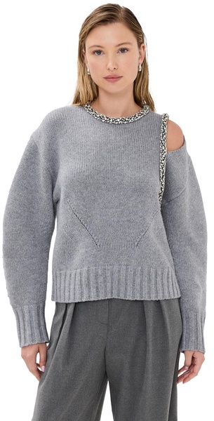 Monroe Pullover Sweater with Embellishments