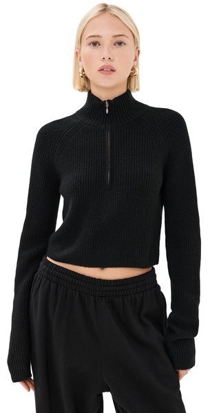 Cashmere Tiboli Zip Up Sweater