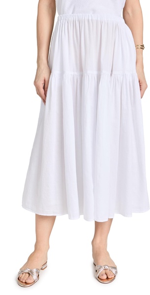 Cool Cotton Tiered Skirt