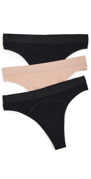 Cyrus Rib Seamless Thong 3 Pack