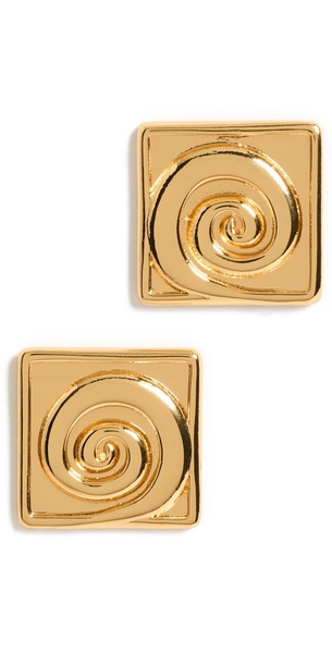 Swirly Square Earrings