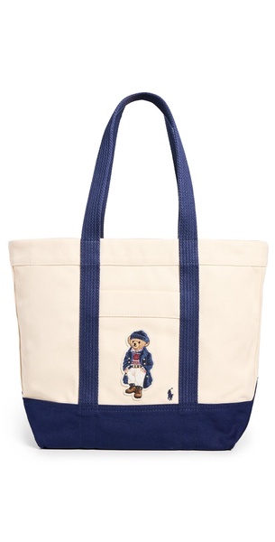 Canvas Medium Polo Bear Tote