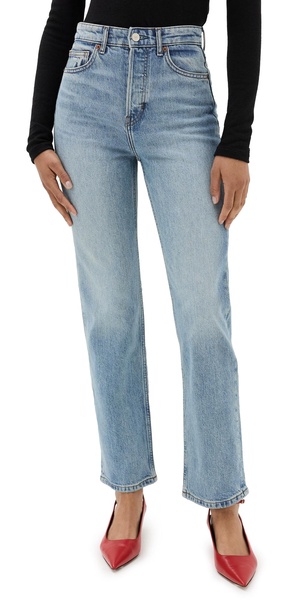 Cynthia Stretch High Rise Straight Jeans