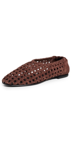 Eden Woven Leather Ballet Flats