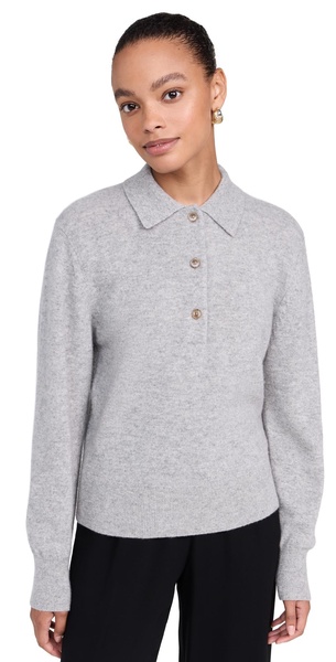 Cashmere Button Polo