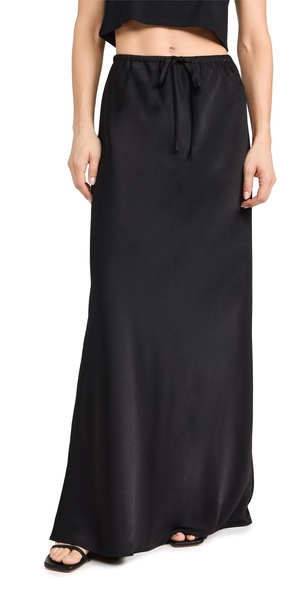 Drawstring Maxi Skirt